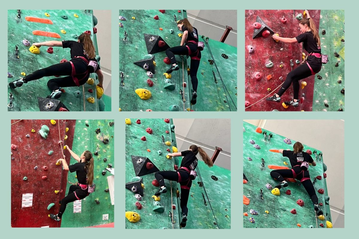 Maria+Pilnik+%28%E2%80%9926%29+practices+rock+climbing+at+Westway+Climbing+Center+this+year.+Pilnik+started+climbing+at+the+age+of+6+and+has+continued+since%2C+now+training+two+to+three+times+per+week.